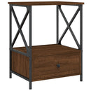 vidaXL barna tölgyszínű szerelt fa éjjeliszekrény 50 x 41 x 65 cm
