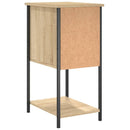 vidaXL sonoma tölgy színű szerelt fa éjjeliszekrény 32x42x70 cm