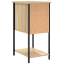 vidaXL 2 db sonoma tölgy színű szerelt fa éjjeliszekrény 32x42x70 cm