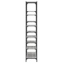 vidaXL szürke sonoma szerelt fa és vas könyvespolc 100 x 32 x 170 cm
