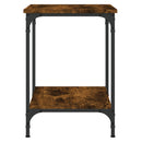 vidaXL füstös tölgy színű szerelt fa dohányzóasztal 40 x 40 x 55 cm