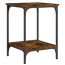 vidaXL füstös tölgy színű szerelt fa dohányzóasztal 40 x 40 x 55 cm