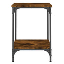 vidaXL füstös tölgy színű szerelt fa dohányzóasztal 40 x 40 x 55 cm