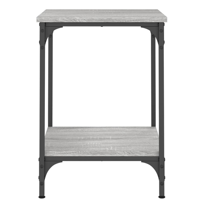 vidaXL szürke sonoma színű fatermék dohányzóasztal 40 x 40 x 55 cm