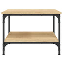 vidaXL sonoma tölgy színű szerelt fa dohányzóasztal 55 x 55 x 40 cm