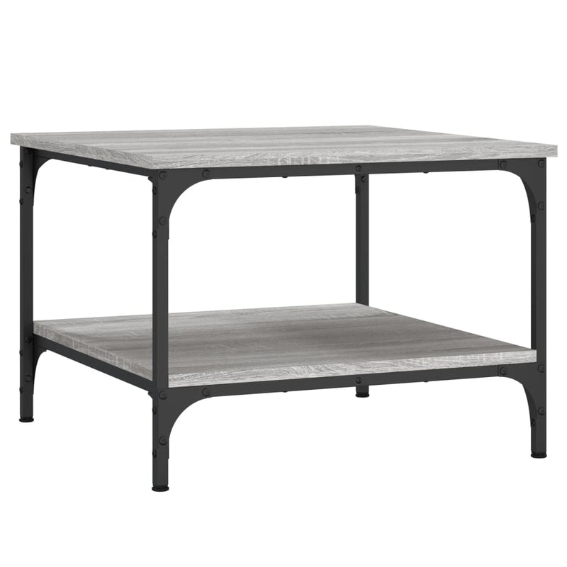 vidaXL szürke sonoma színű szerelt fa dohányzóasztal 55 x 55 x 40 cm