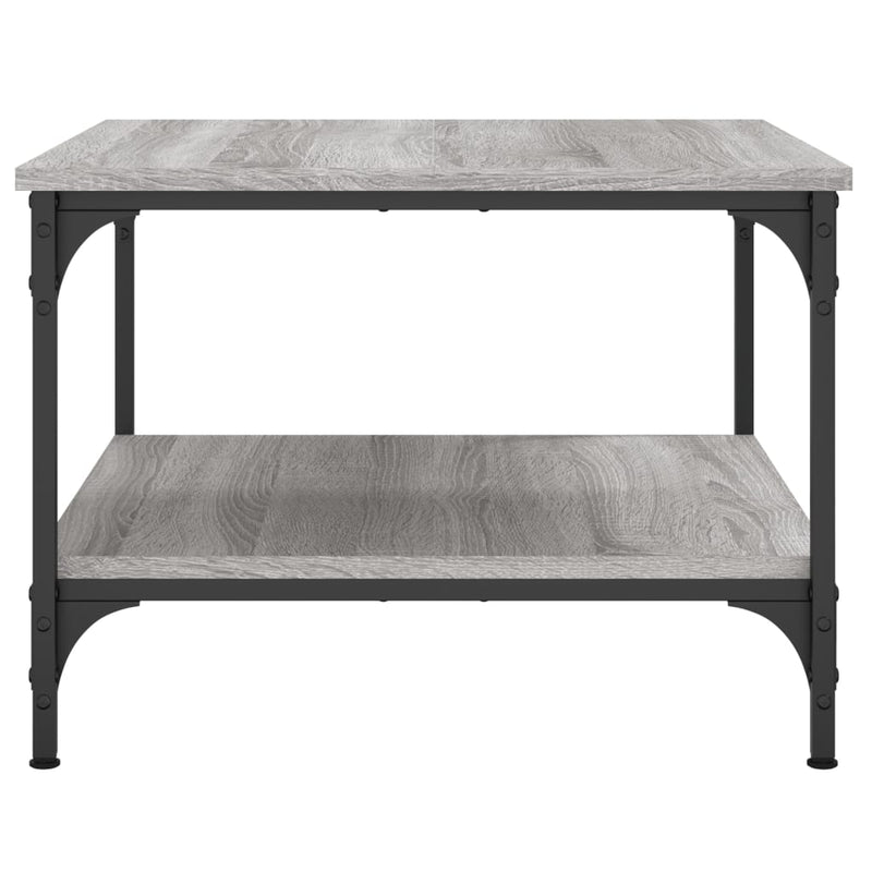 vidaXL szürke sonoma színű szerelt fa dohányzóasztal 55 x 55 x 40 cm