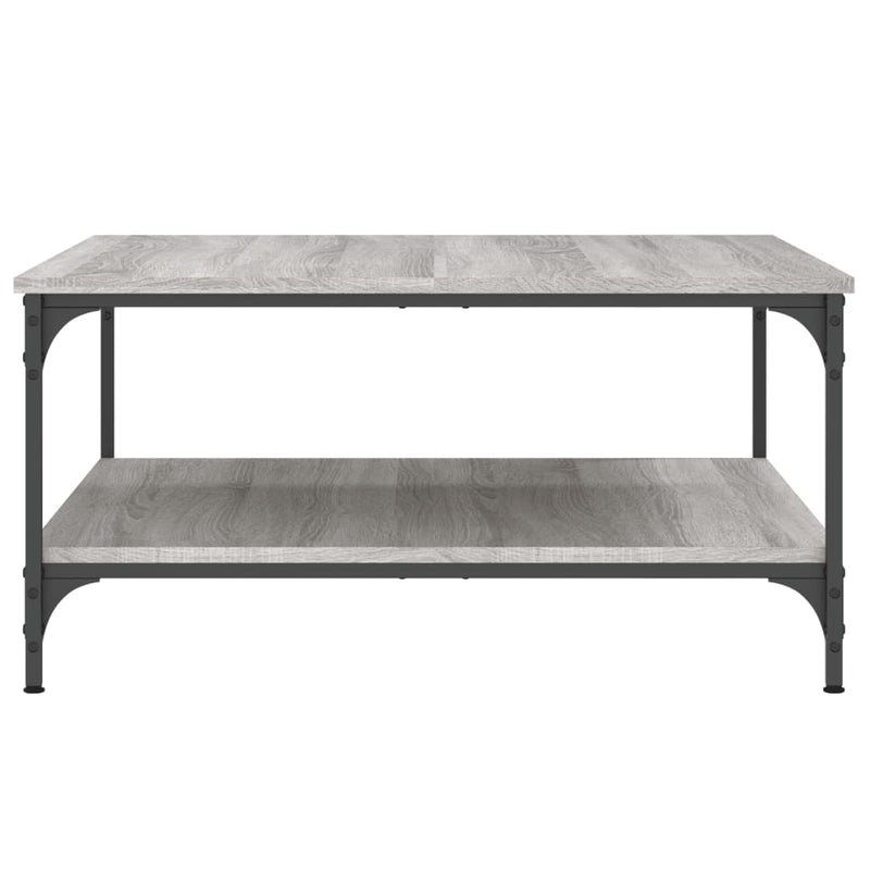 vidaXL szürke sonoma színű szerelt fa dohányzóasztal 80x80x40 cm