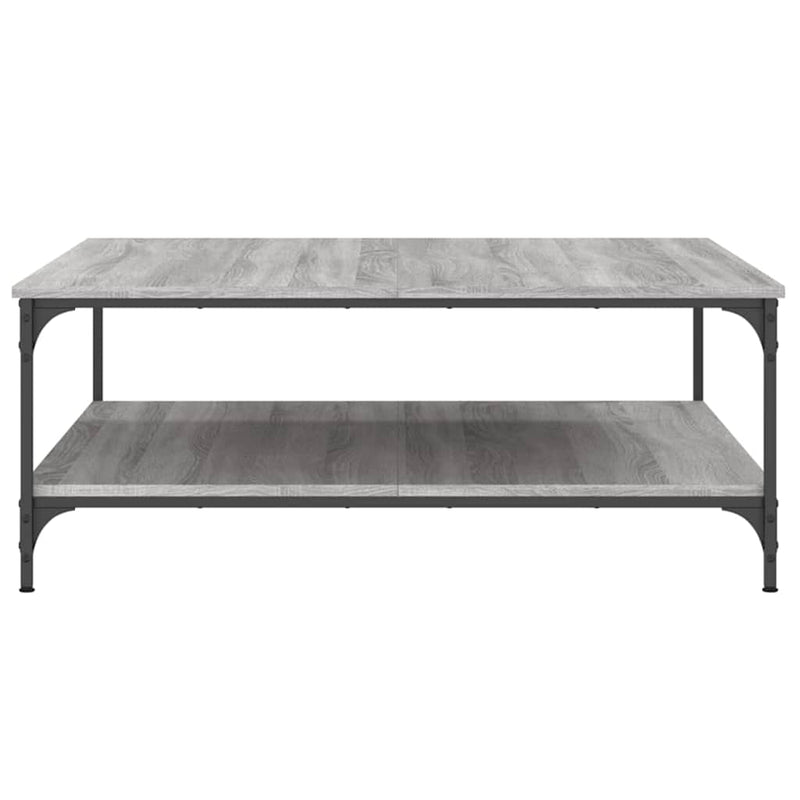 vidaXL szürke sonoma színű szerelt fa dohányzóasztal 100x100x40 cm