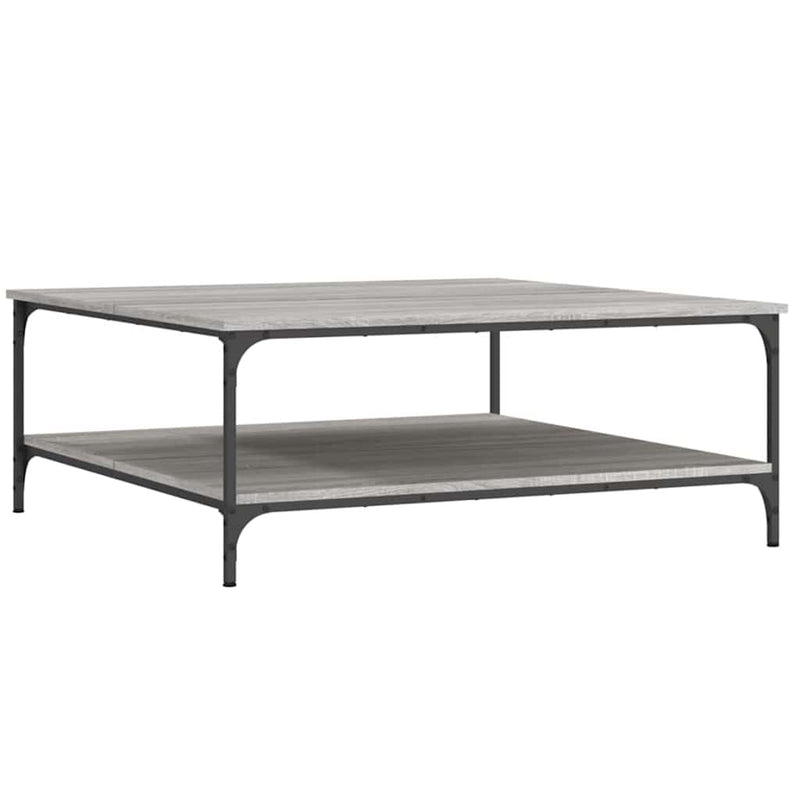 vidaXL szürke sonoma színű szerelt fa dohányzóasztal 100x100x40 cm
