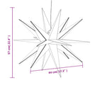 vidaXL 3 db összecsukható piros karácsonyi lámpa LED-del 57 cm