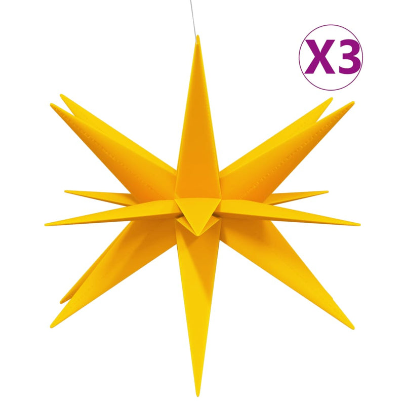 vidaXL 3 db összecsukható sárga karácsonyi lámpa LED-del 100 cm