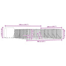 vidaXL ezüstszínű horganyzott acél kutyakennel tetővel 10x10x2,5 m