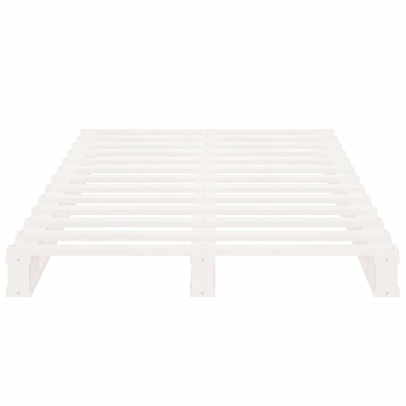 vidaXL fehér tömör fenyőfa ágykeret 90 x 190 cm (Single)