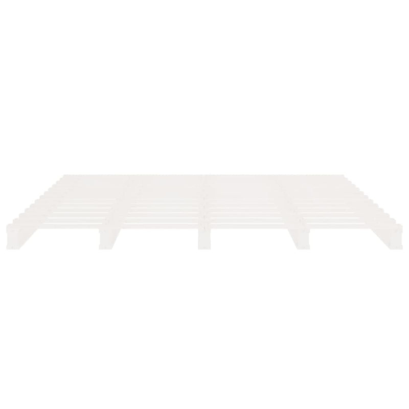 vidaXL fehér tömör fenyőfa ágykeret 120x190 cm (Small Double)