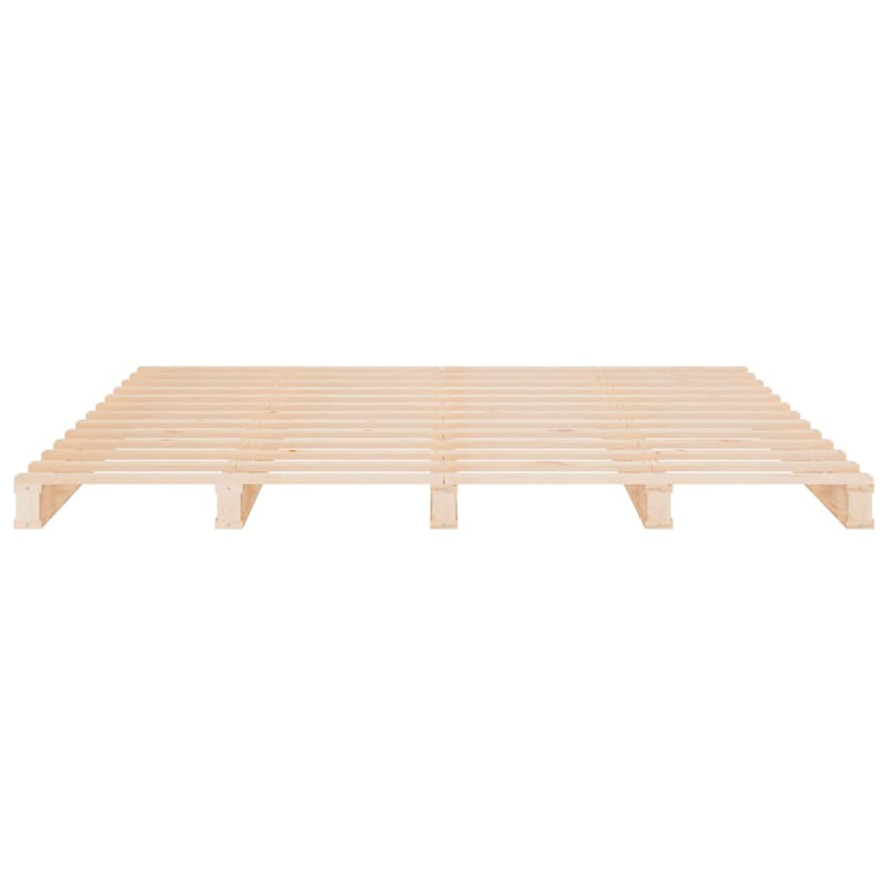 vidaXL tömör fenyőfa ágy matrac nélkül 140 x 190 cm