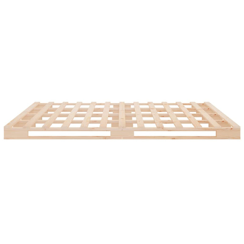 vidaXL tömör fenyőfa ágy matrac nélkül 140 x 190 cm