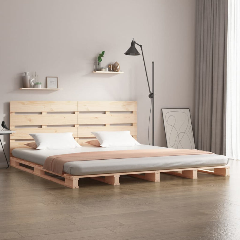 vidaXL tömör fenyőfa ágy matrac nélkül 140 x 190 cm