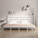 vidaXL fehér tömör fenyőfa ágy matrac nélkül 140x190 cm