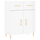 vidaXL magasfényű fehér szerelt fa tálalószekrény 69,5 x 34 x 90 cm