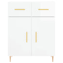 vidaXL magasfényű fehér szerelt fa tálalószekrény 69,5 x 34 x 90 cm