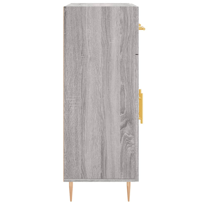 vidaXL szürke sonoma színű szerelt fa tálalószekrény 69,5 x 34 x 90 cm