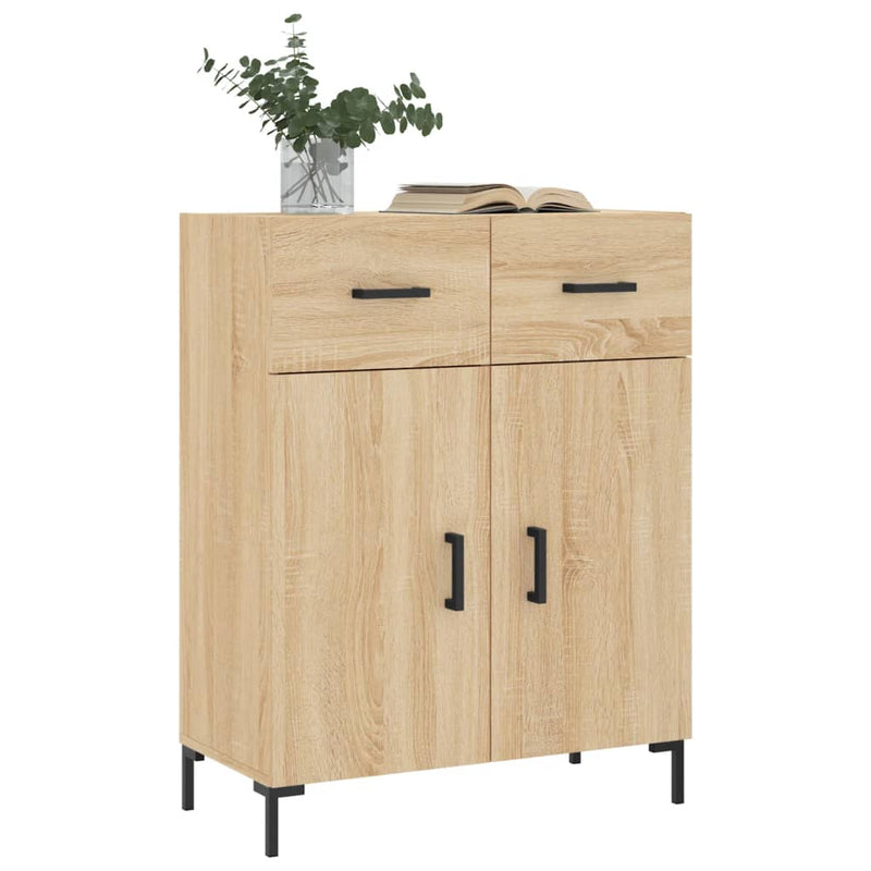 vidaXL sonoma tölgy színű szerelt fa tálalószekrény 69,5 x 34 x 90 cm