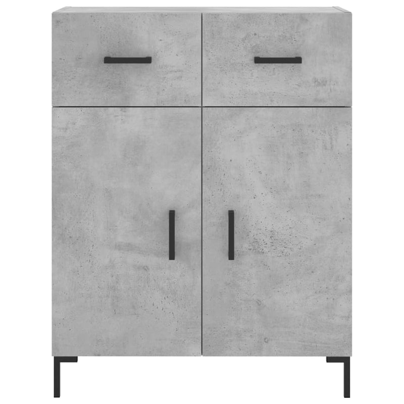 vidaXL betonszürke szerelt fa tálalószekrény 69,5 x 34 x 90 cm