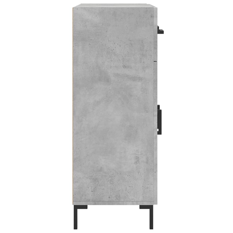 vidaXL betonszürke szerelt fa tálalószekrény 69,5 x 34 x 90 cm