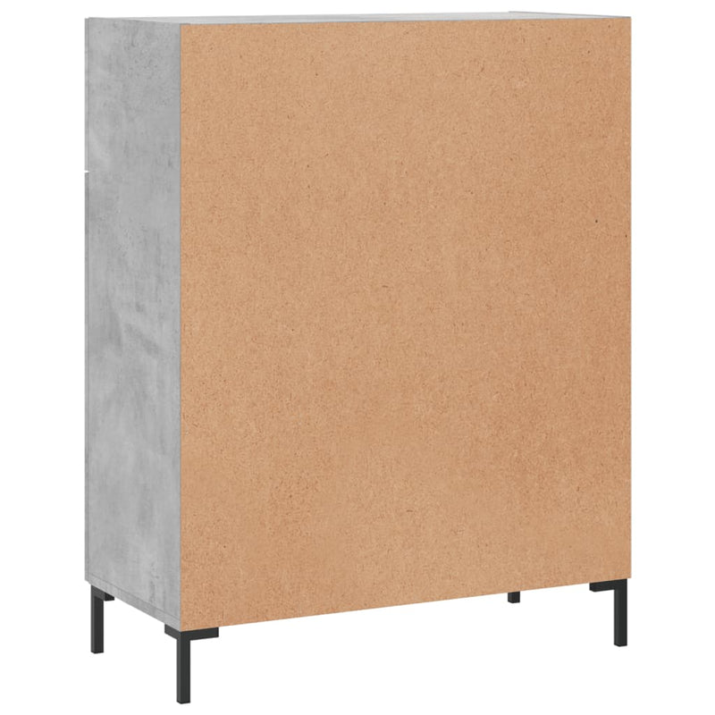 vidaXL betonszürke szerelt fa tálalószekrény 69,5 x 34 x 90 cm