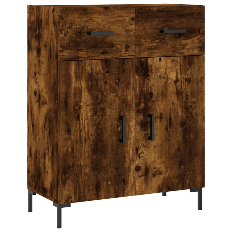vidaXL füstös tölgy színű szerelt fa tálalószekrény 69,5 x 34 x 90 cm