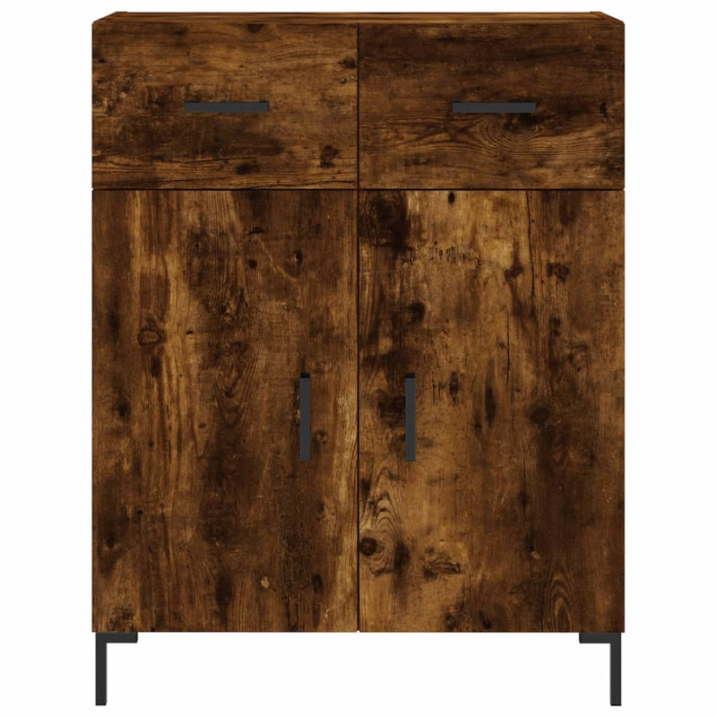 vidaXL füstös tölgy színű szerelt fa tálalószekrény 69,5 x 34 x 90 cm