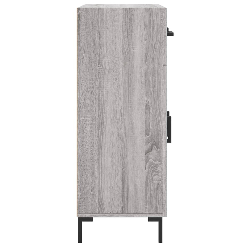vidaXL szürke sonoma színű szerelt fa tálalószekrény 69,5 x 34 x 90 cm