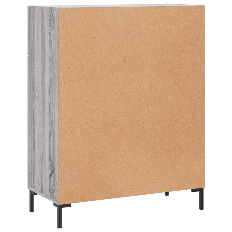 vidaXL szürke sonoma színű szerelt fa tálalószekrény 69,5 x 34 x 90 cm