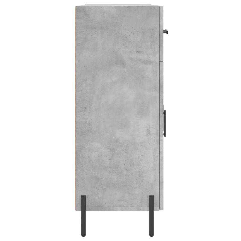 vidaXL betonszürke szerelt fa tálalószekrény 69,5 x 34 x 90 cm