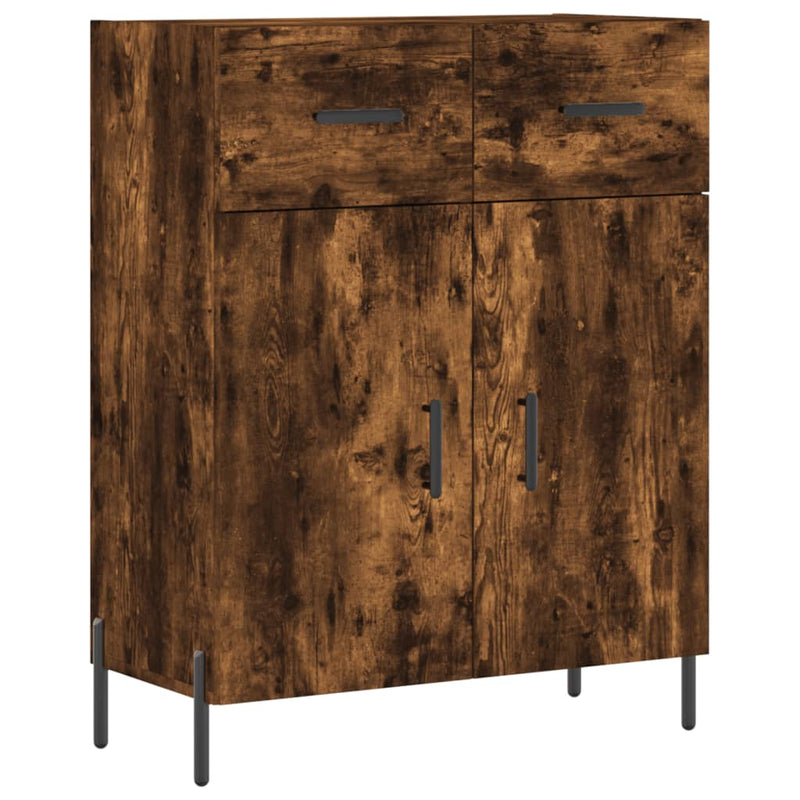 vidaXL füstös tölgy színű szerelt fa tálalószekrény 69,5 x 34 x 90 cm