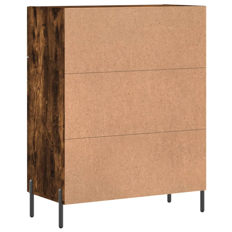 vidaXL füstös tölgy színű szerelt fa tálalószekrény 69,5 x 34 x 90 cm
