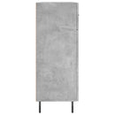 vidaXL betonszürke szerelt fa tálalószekrény 69,5 x 34 x 90 cm