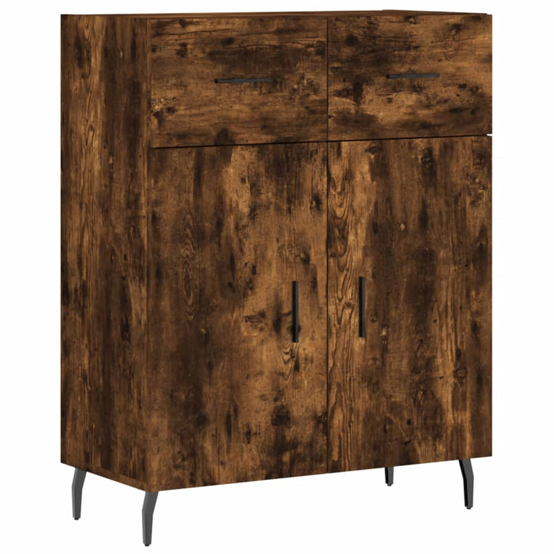 vidaXL füstös tölgy színű szerelt fa tálalószekrény 69,5 x 34 x 90 cm