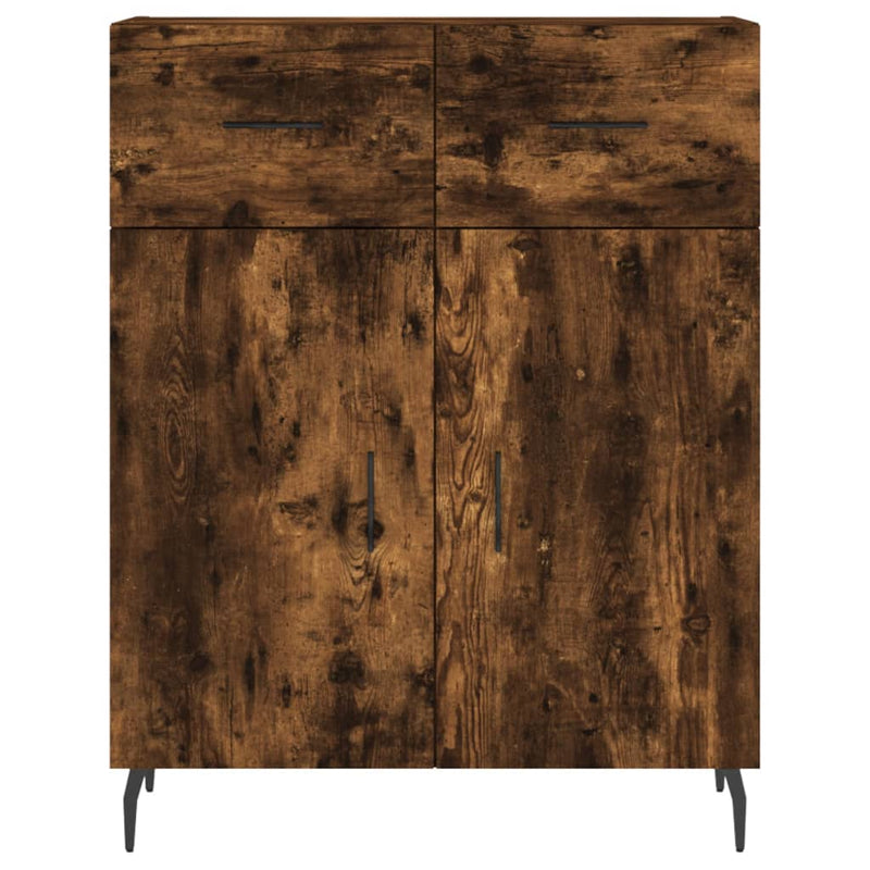 vidaXL füstös tölgy színű szerelt fa tálalószekrény 69,5 x 34 x 90 cm