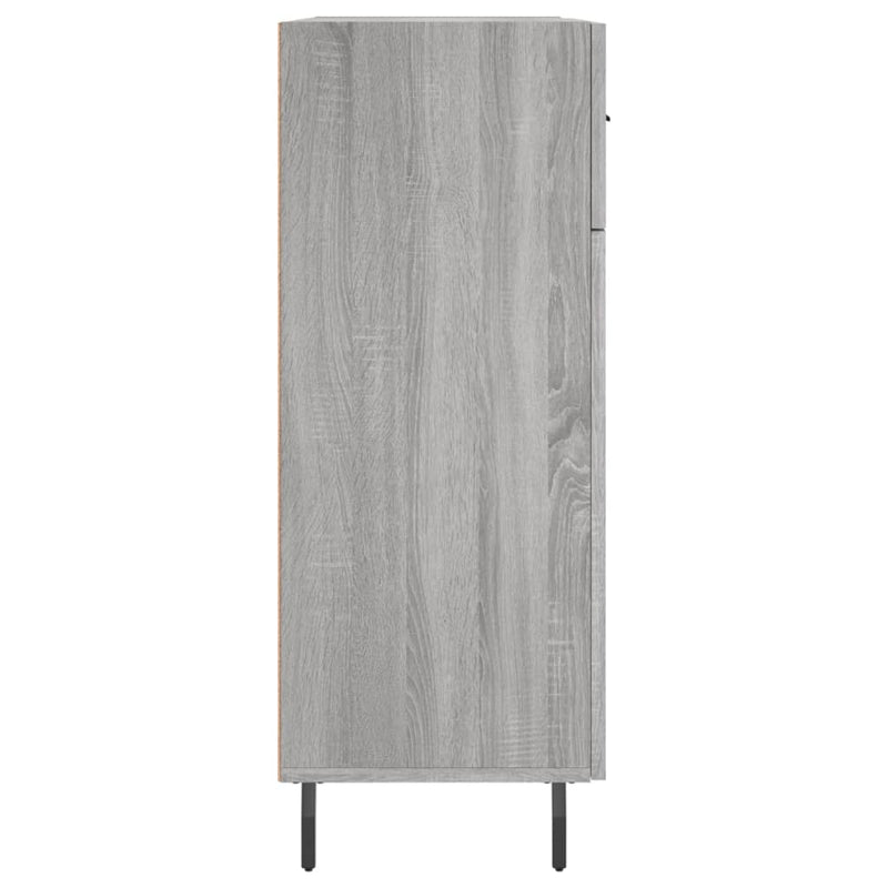 vidaXL szürke sonoma színű szerelt fa tálalószekrény 69,5 x 34 x 90 cm