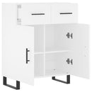 vidaXL fehér szerelt fa tálalószekrény 69,5 x 34 x 90 cm