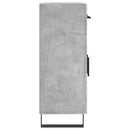 vidaXL betonszürke szerelt fa tálalószekrény 69,5 x 34 x 90 cm