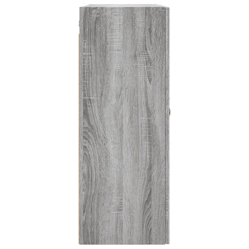 vidaXL szürke sonoma színű fali szekrény 69,5x34x90 cm