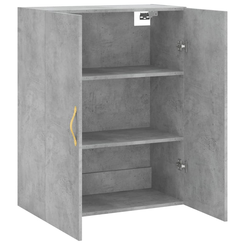 vidaXL betonszürke fali szekrény 69,5x34x90 cm