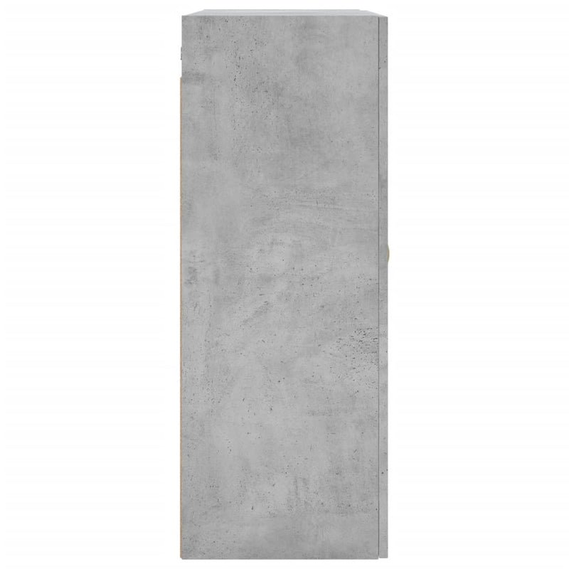 vidaXL betonszürke fali szekrény 69,5x34x90 cm