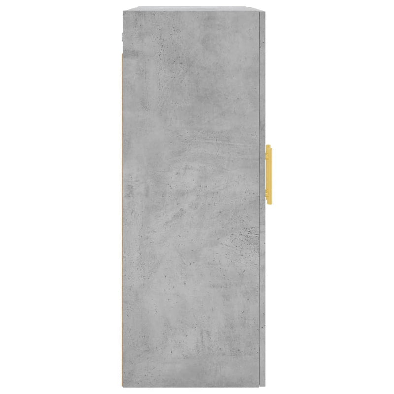 vidaXL betonszürke fali szekrény 69,5x34x90 cm