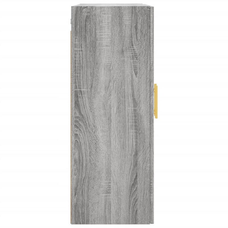 vidaXL szürke sonoma színű fali szekrény 69,5x34x90 cm