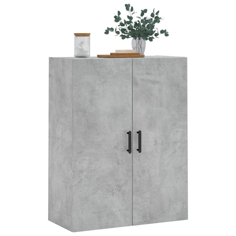 vidaXL betonszürke fali szekrény 69,5x34x90 cm