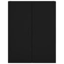 vidaXL fekete fali szekrény 69,5 x 34 x 90 cm